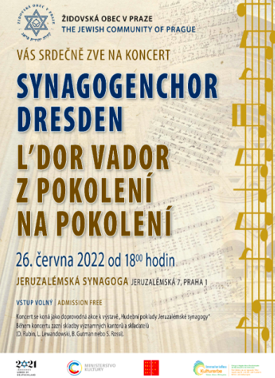 Pozvánka na koncert do Jeruzalémské synagogy