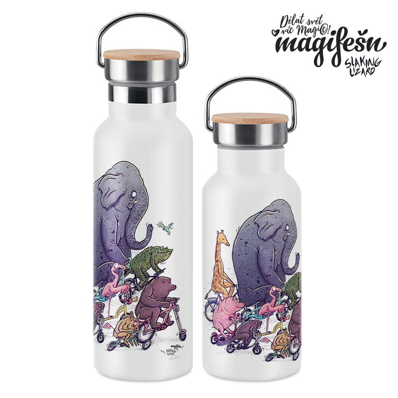 Kvalitní designové termosky 500 a 750 ml s motivem od Slakinglizarda