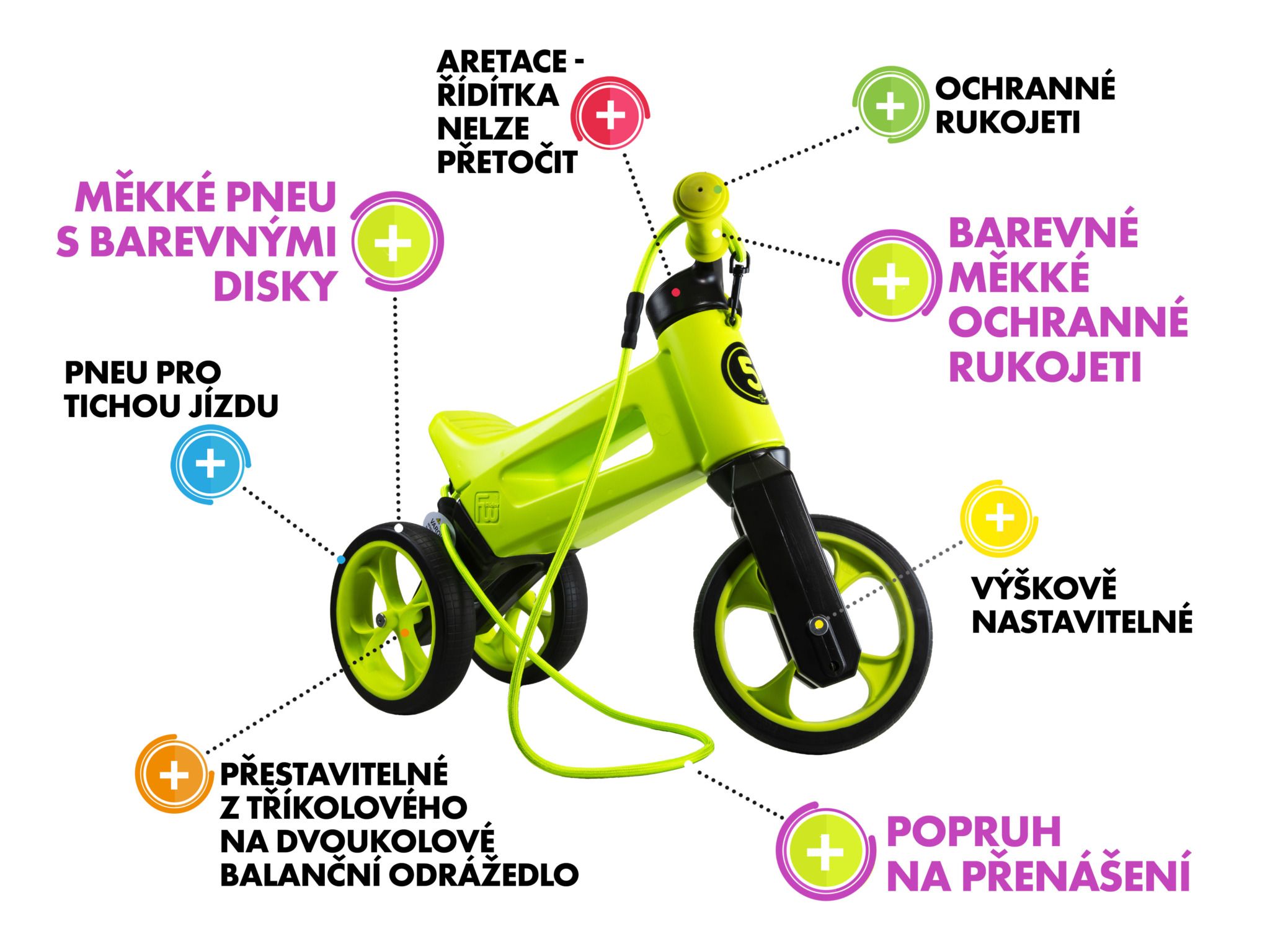 Odrážedlo FUNNY WHEELS Rider