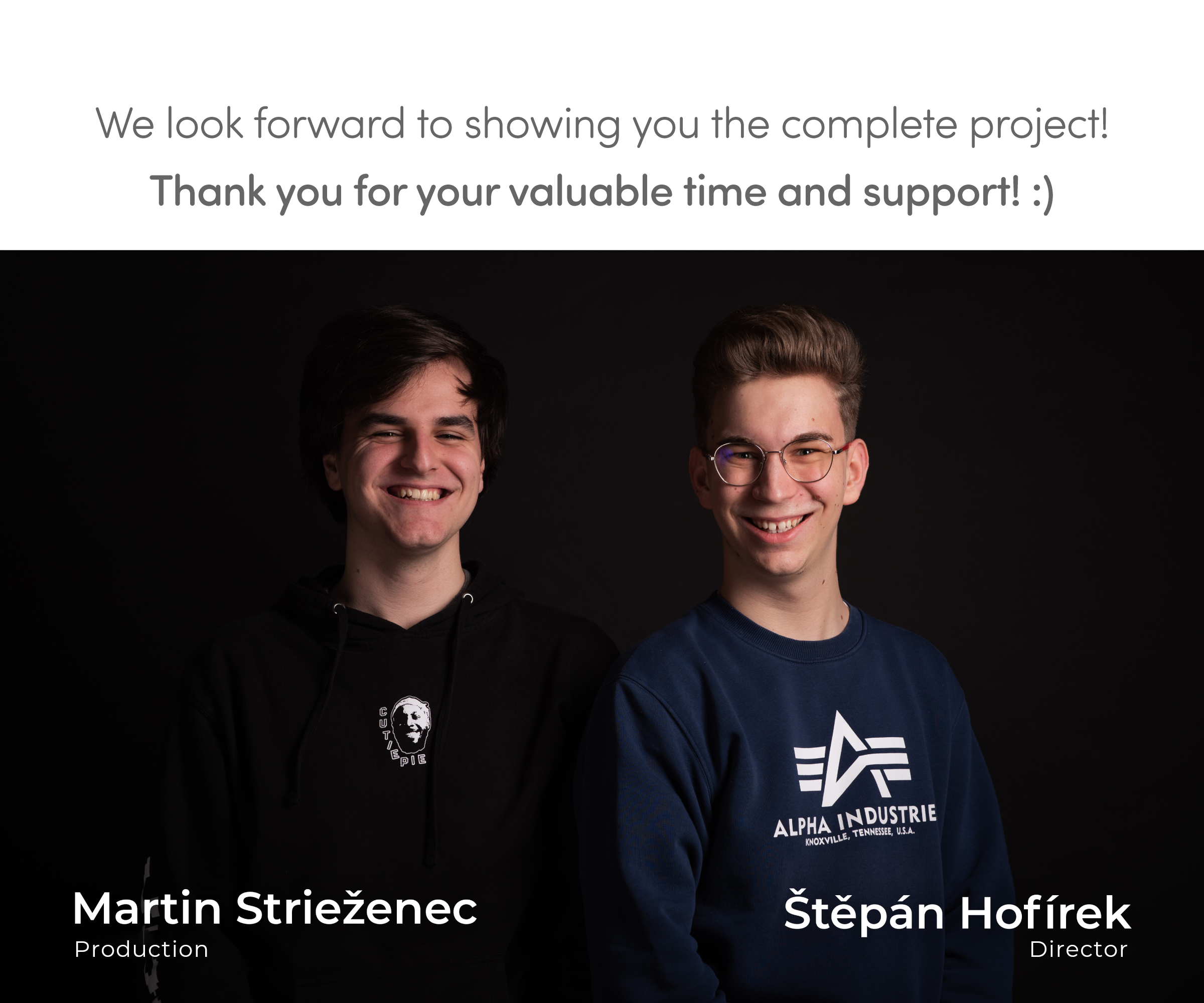 Text thank you for your support?