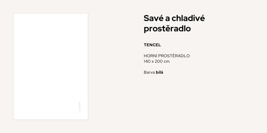 LilyBeth savé a chladivé prostěradlo tencel 140 x 200 cm