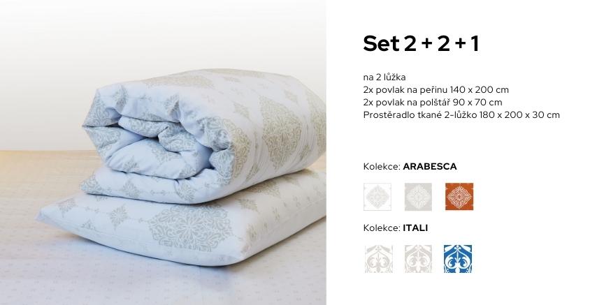 LilyBeth set na dvoupostel 2+2+1