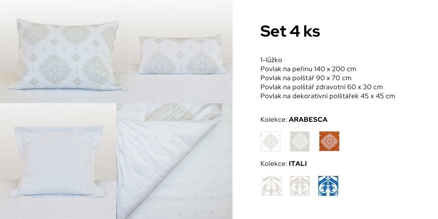 LilyBeth set 4 ks povlečení
