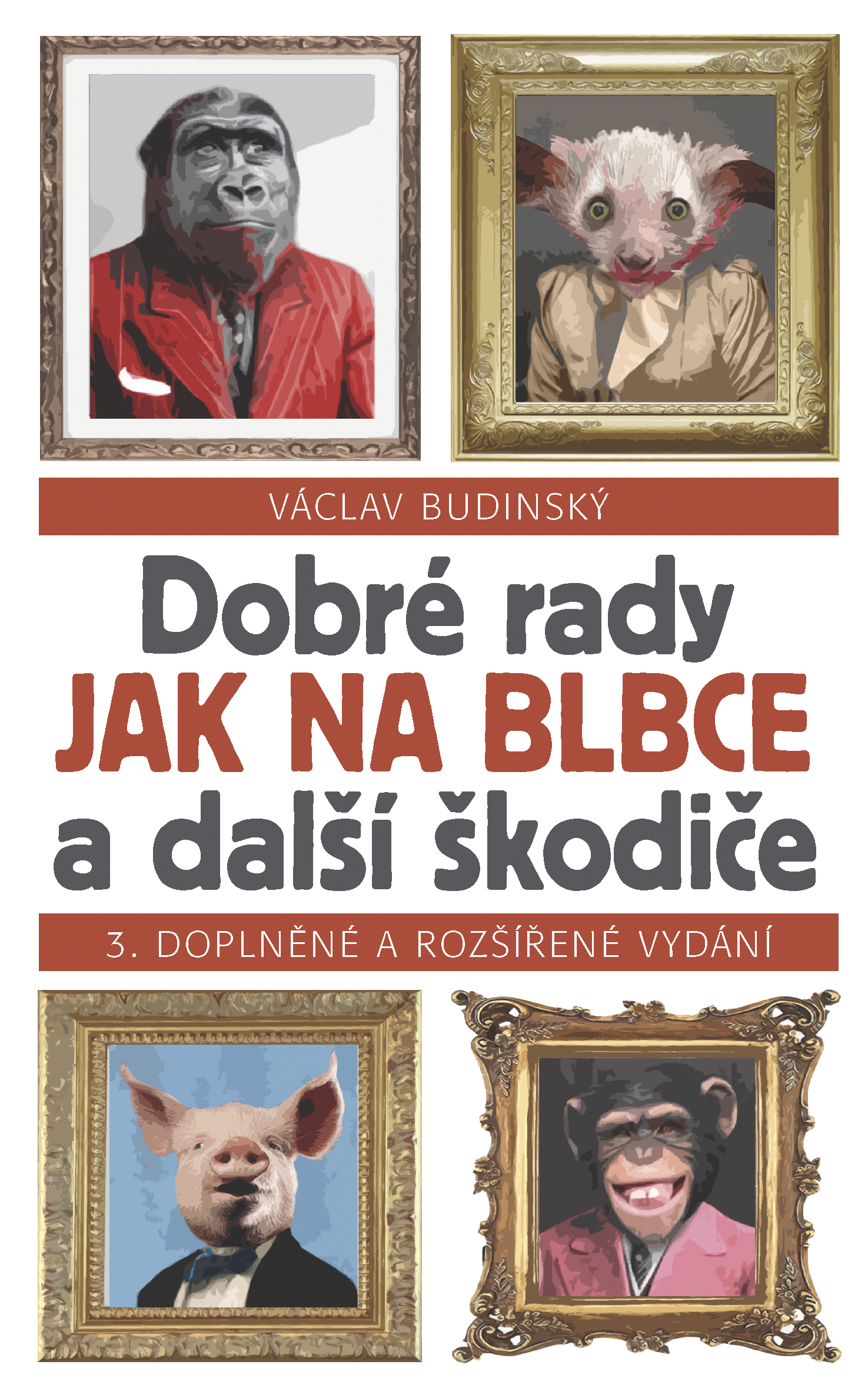 Máme za to, že si zasloužíte si samostatně prohlédnout podobu titulní strany přebalu naší připravované knížky. Jak se vám líbí? Pokud jste s ní spokojeni, máme radost! A pokud ne, zůstaňte nám věrní: brzy vám ukážeme i obálku (tedy to, co uvidíte, když přebal sundáte) a ta bude vypadat velmi výrazně jinak...