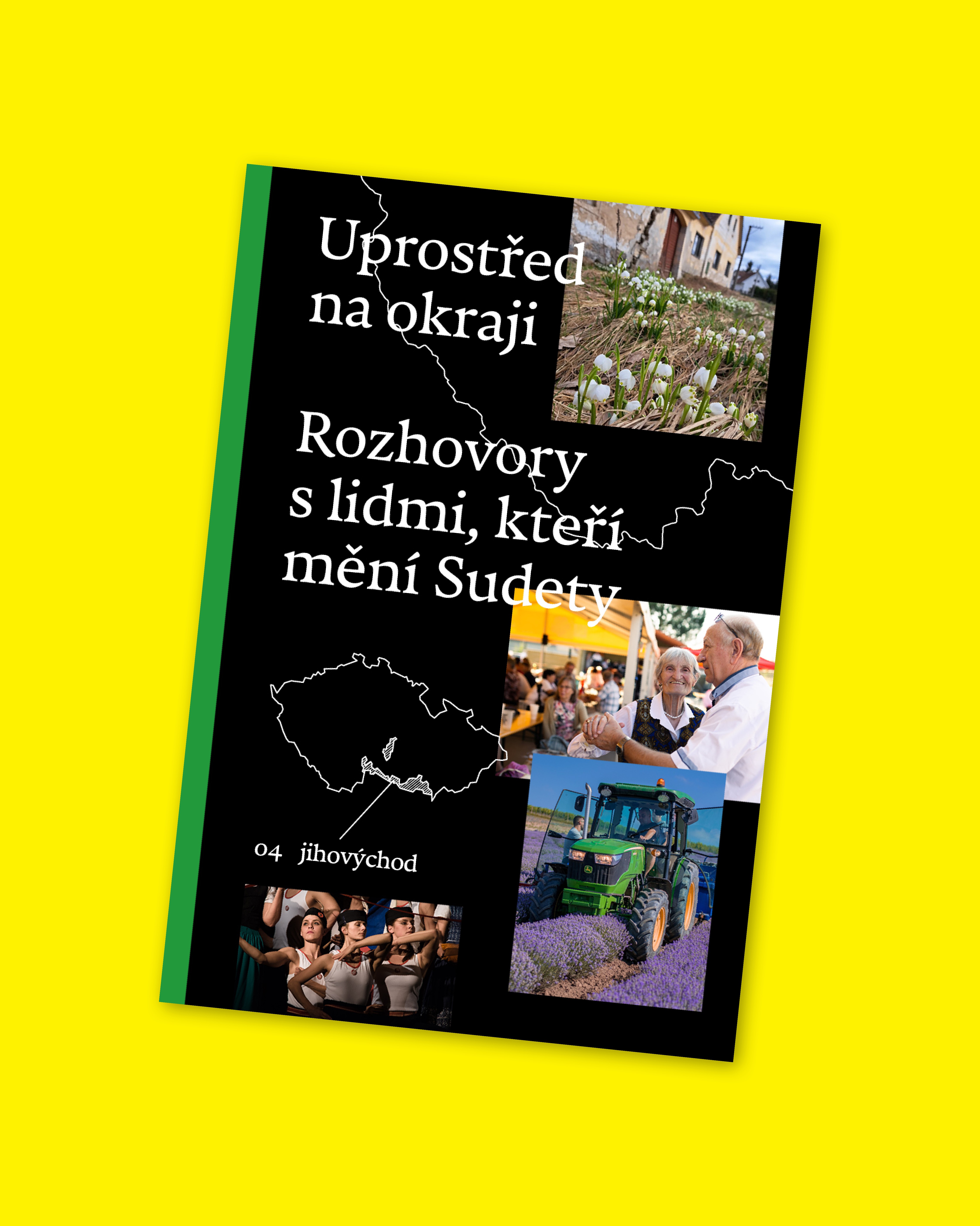 Obálka knihy "Uprostřed na okraji", česká verze.
