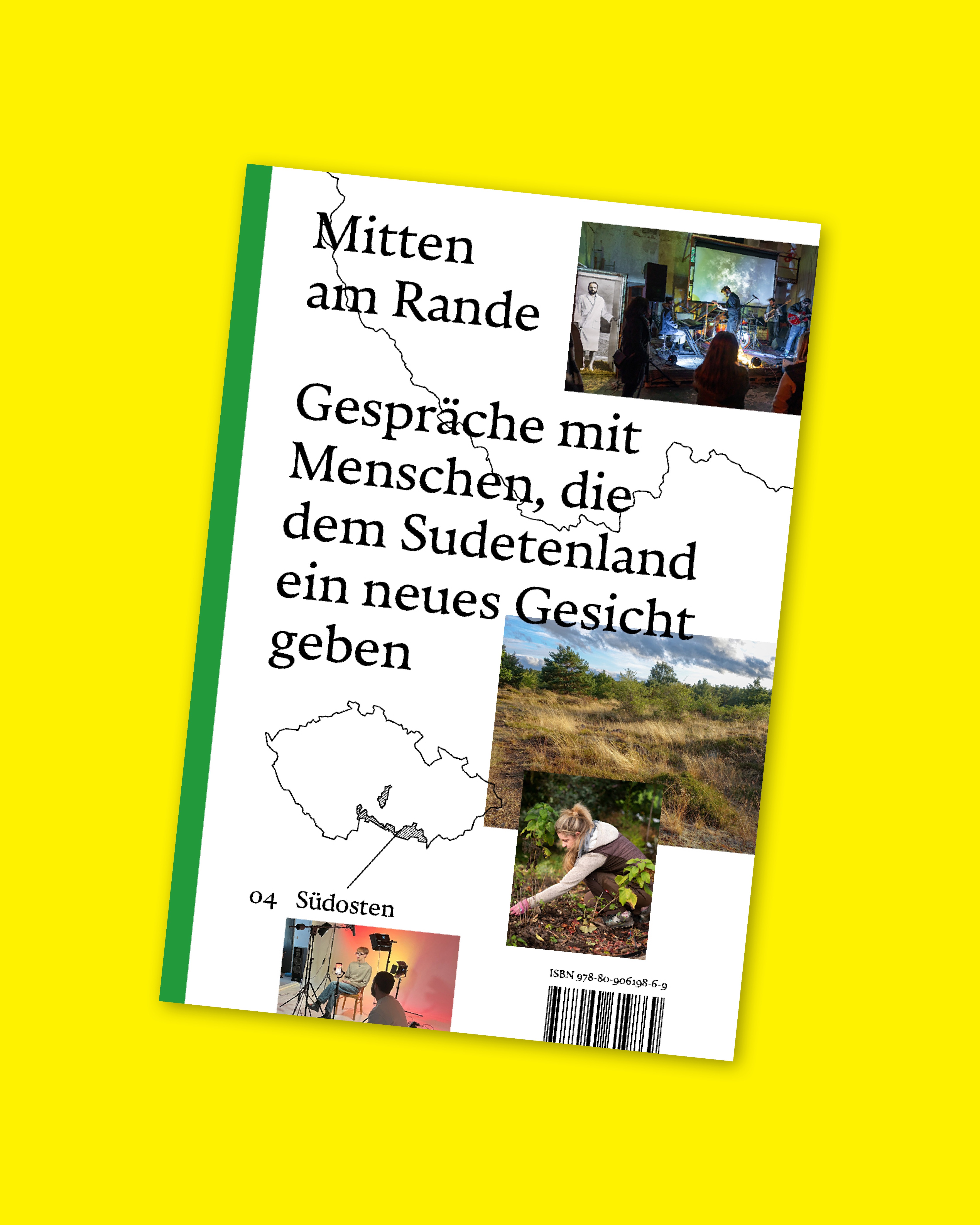 Obálka knihy "Mitten am Rande", německá verze