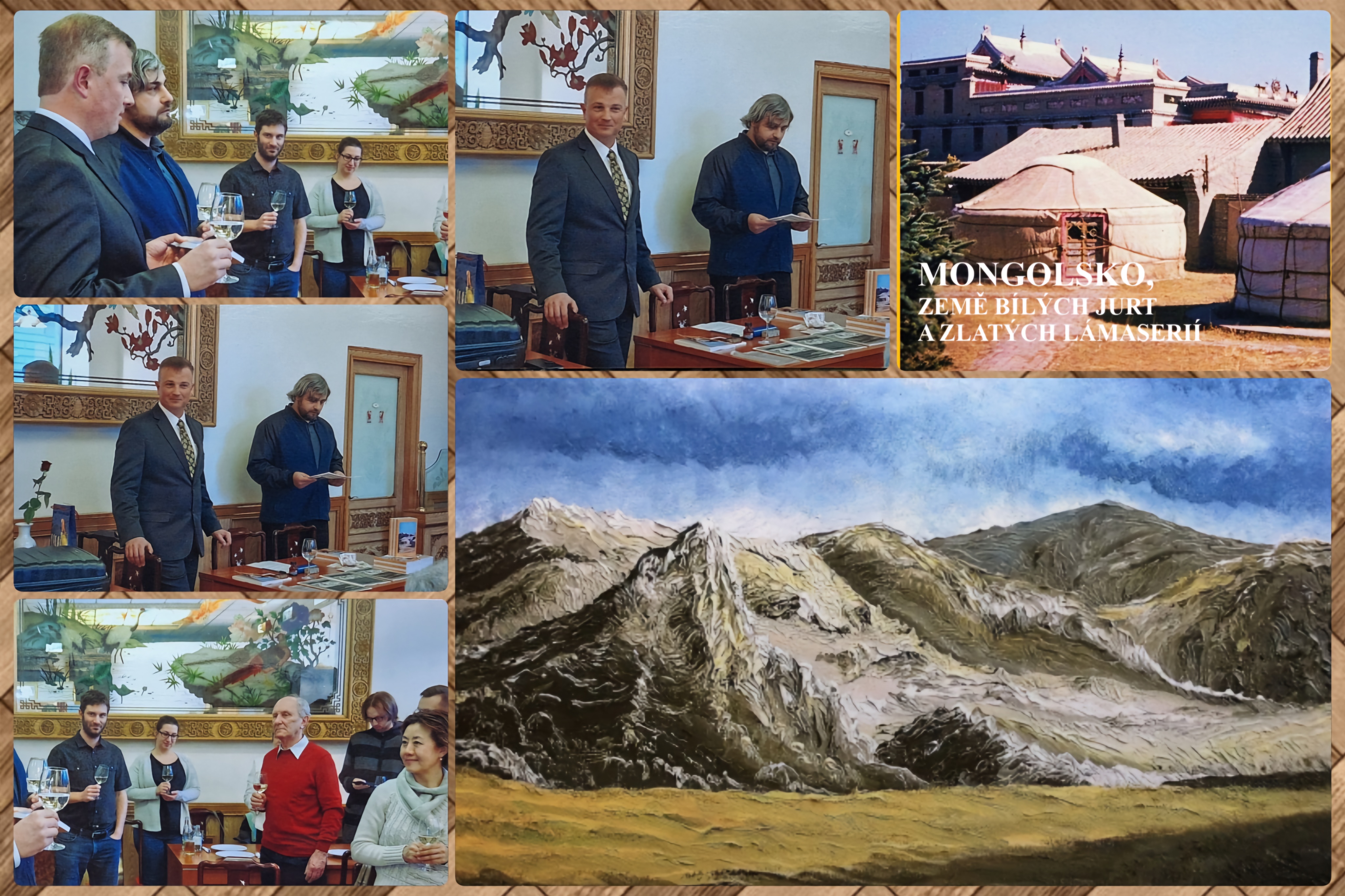Během křtu knihy: Mongolsko, země bílých jurt a zlatých lámaserií (2018)