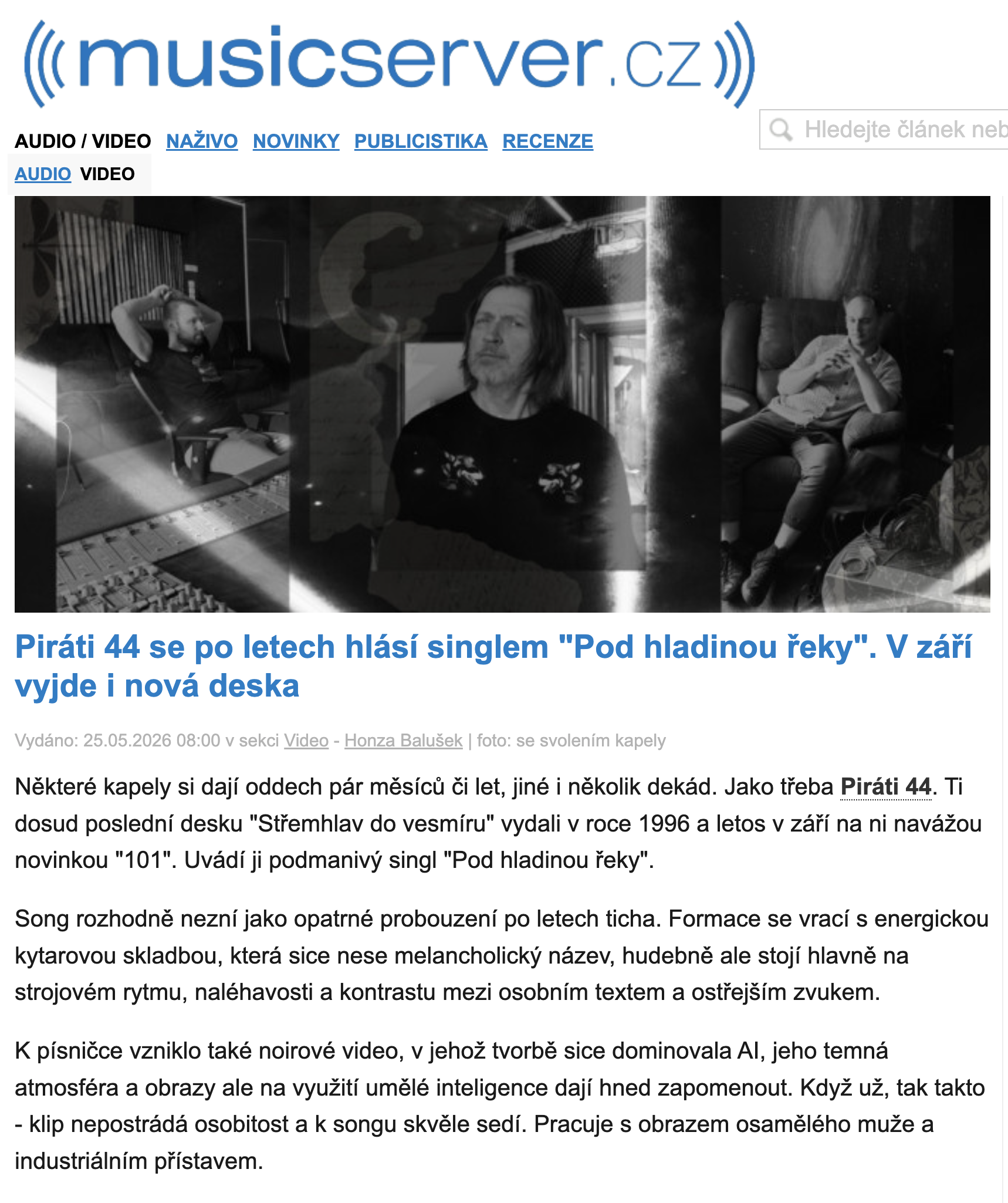 Piráti 44 Pod hladinou řeky