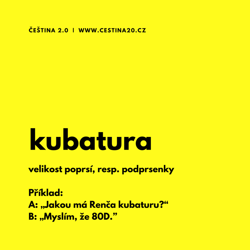 Kubatura: velikost podprsenky