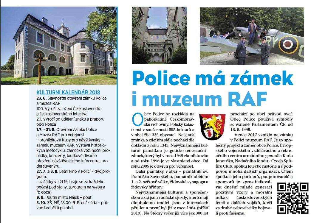 Muzeum R.A.F v Polici - Léto na Vysočině