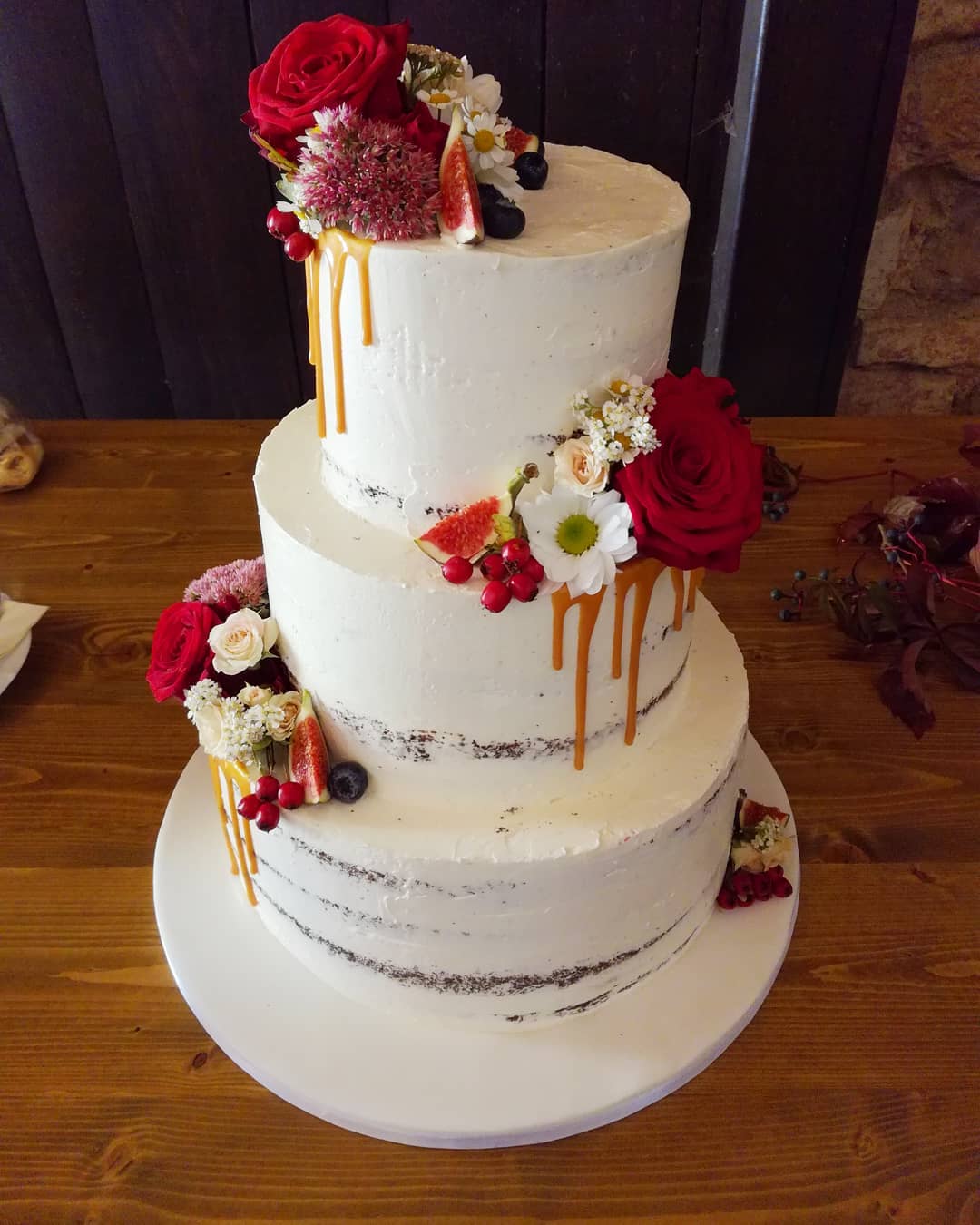 Podzimní svatební dort