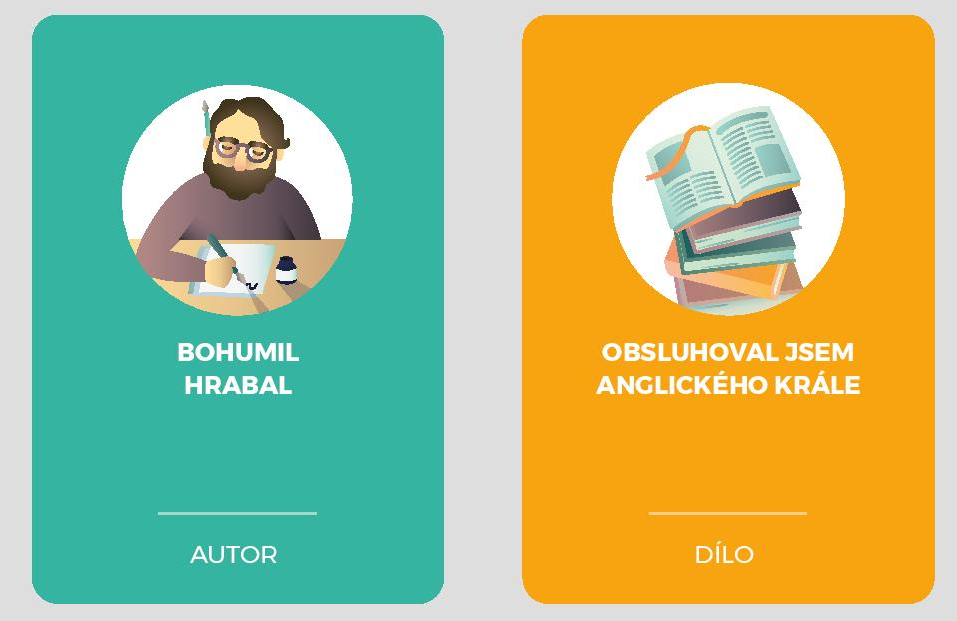 1. strana karty Autor a karty Dílo