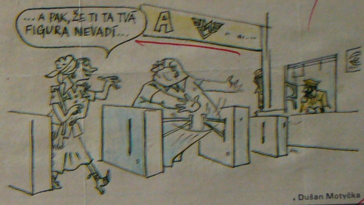 Tenhle pán zrušil v roce 1985 v pražském metru turnikety.