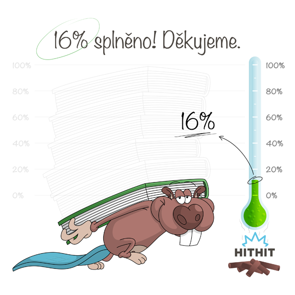 16% splněno. Děkujeme vám!