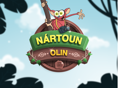 Dětská kniha Nártoun Olin vypráví - logo