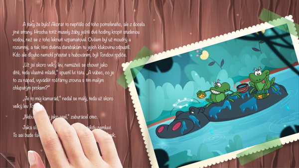 Dětská knížka Nártoun Olin vypráví - ukázka