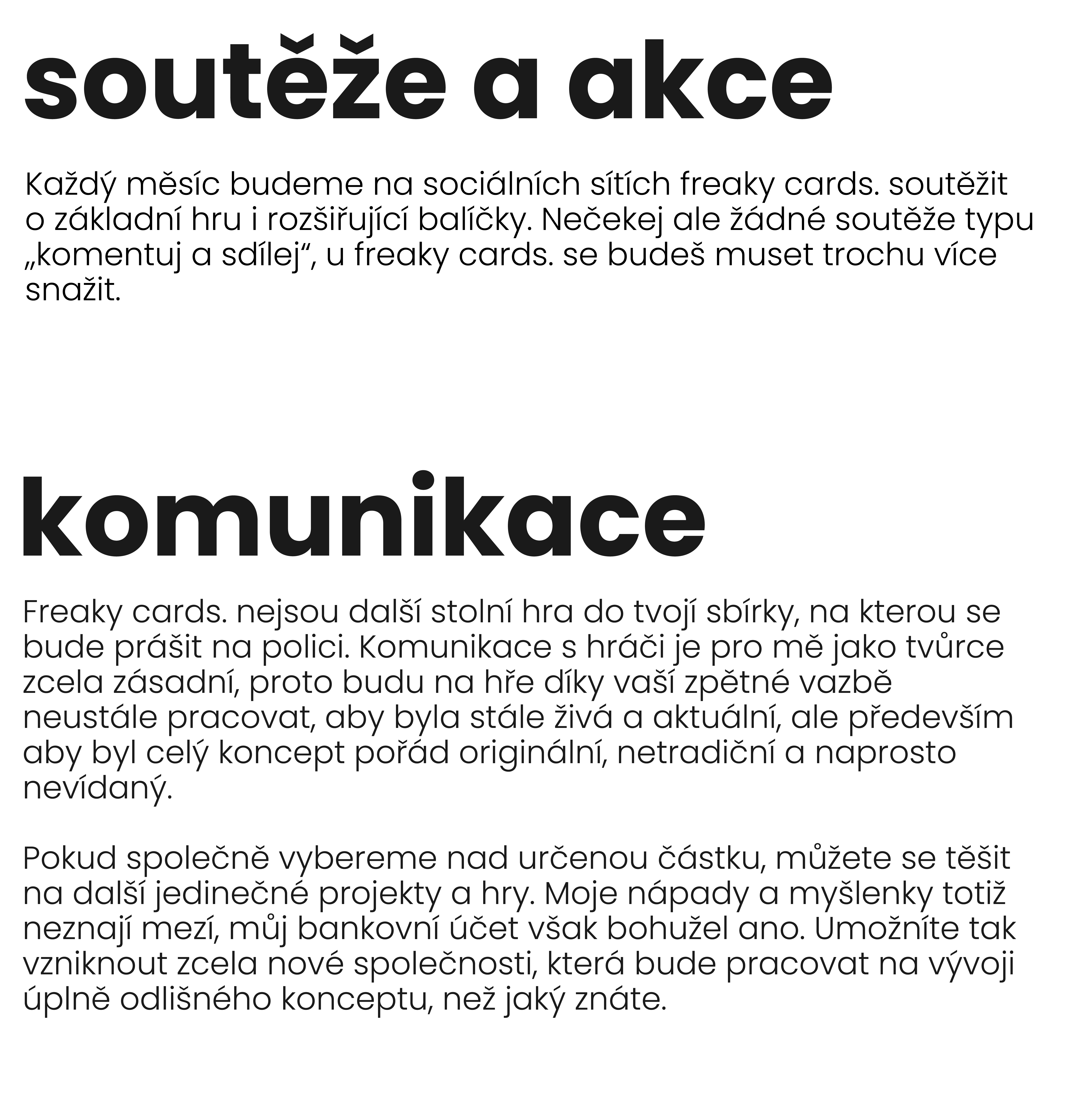 freaky cards. soutěž