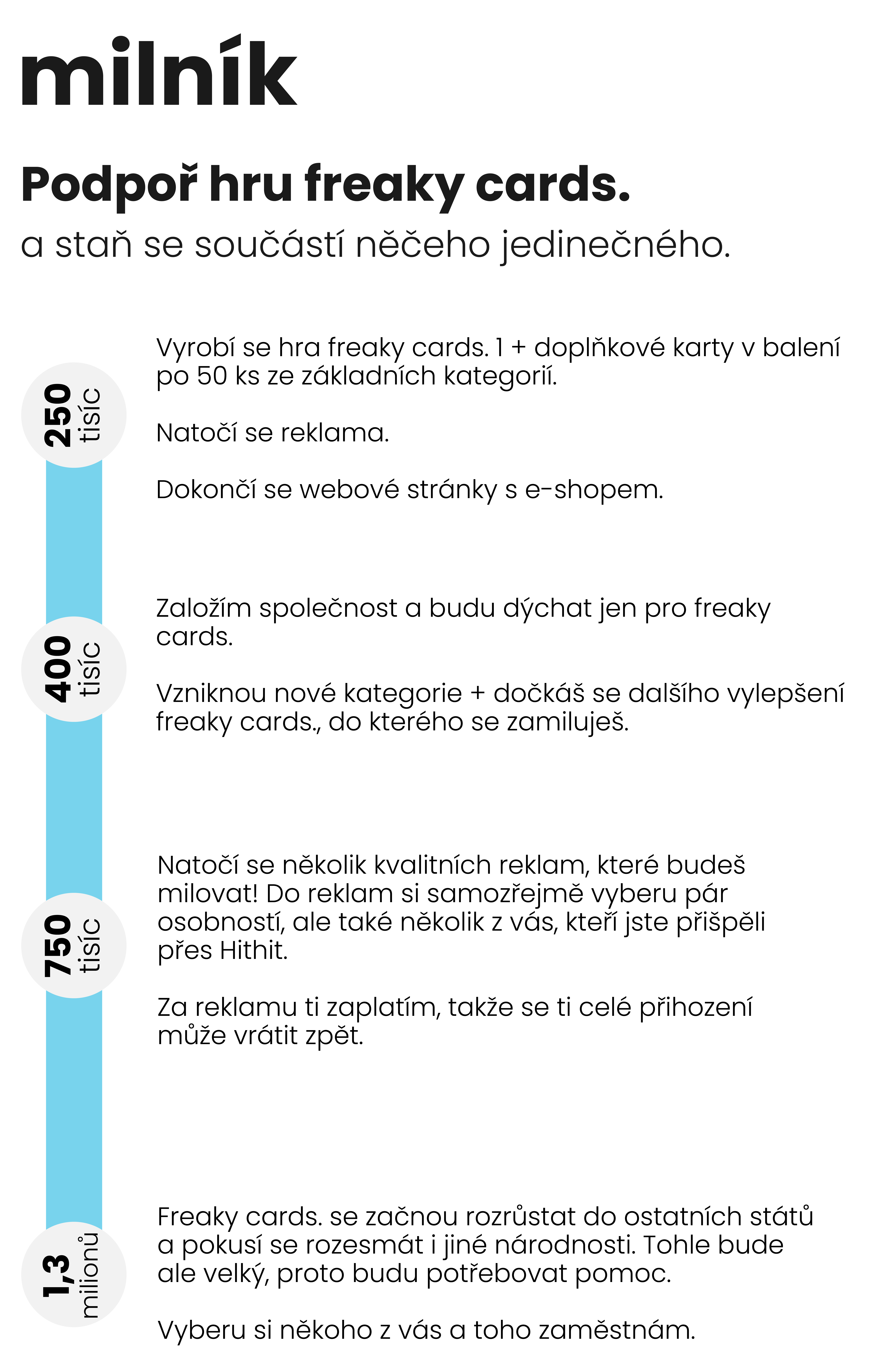 freaky cards. milník