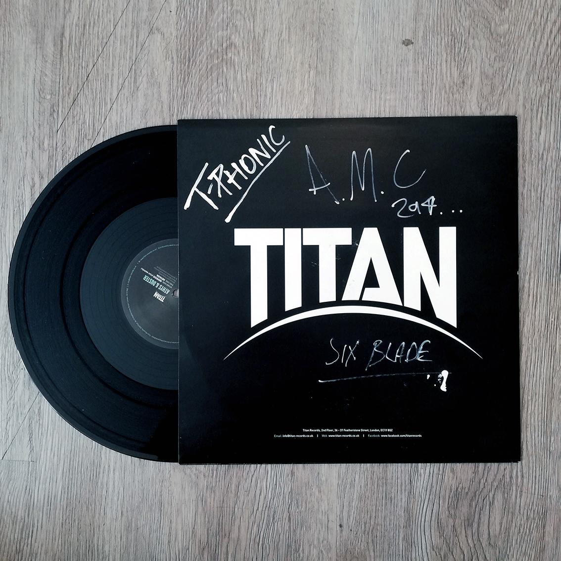 Titan signed vinyl