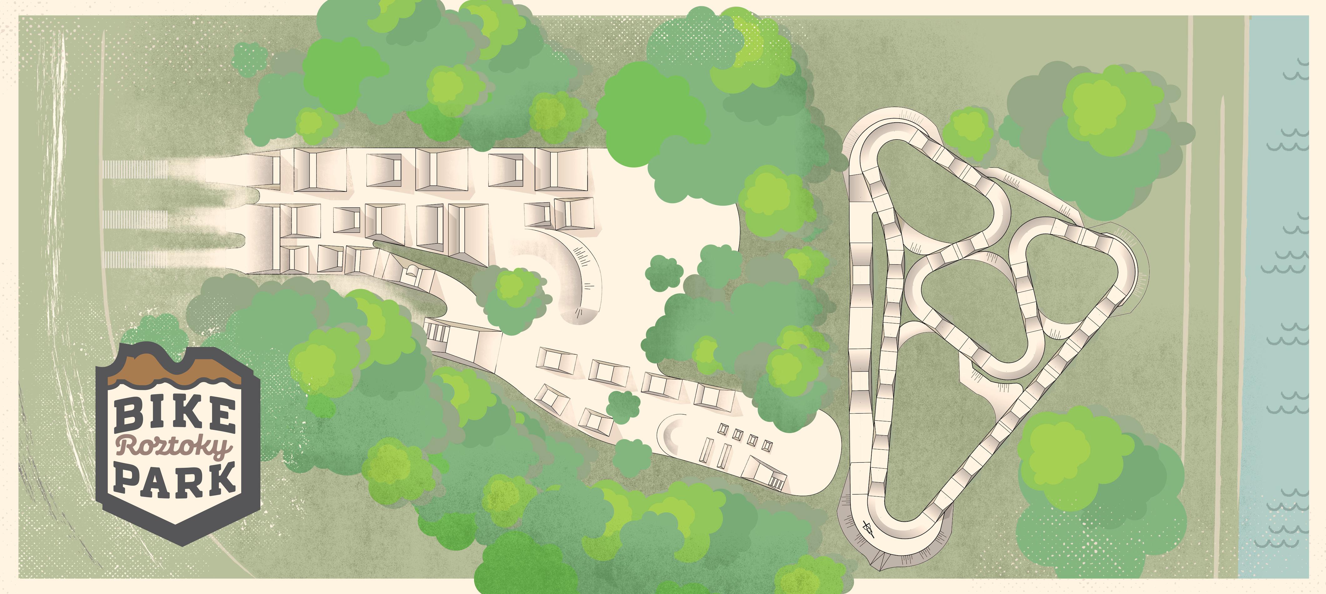 Vizualizace finální podoby Bike Parku