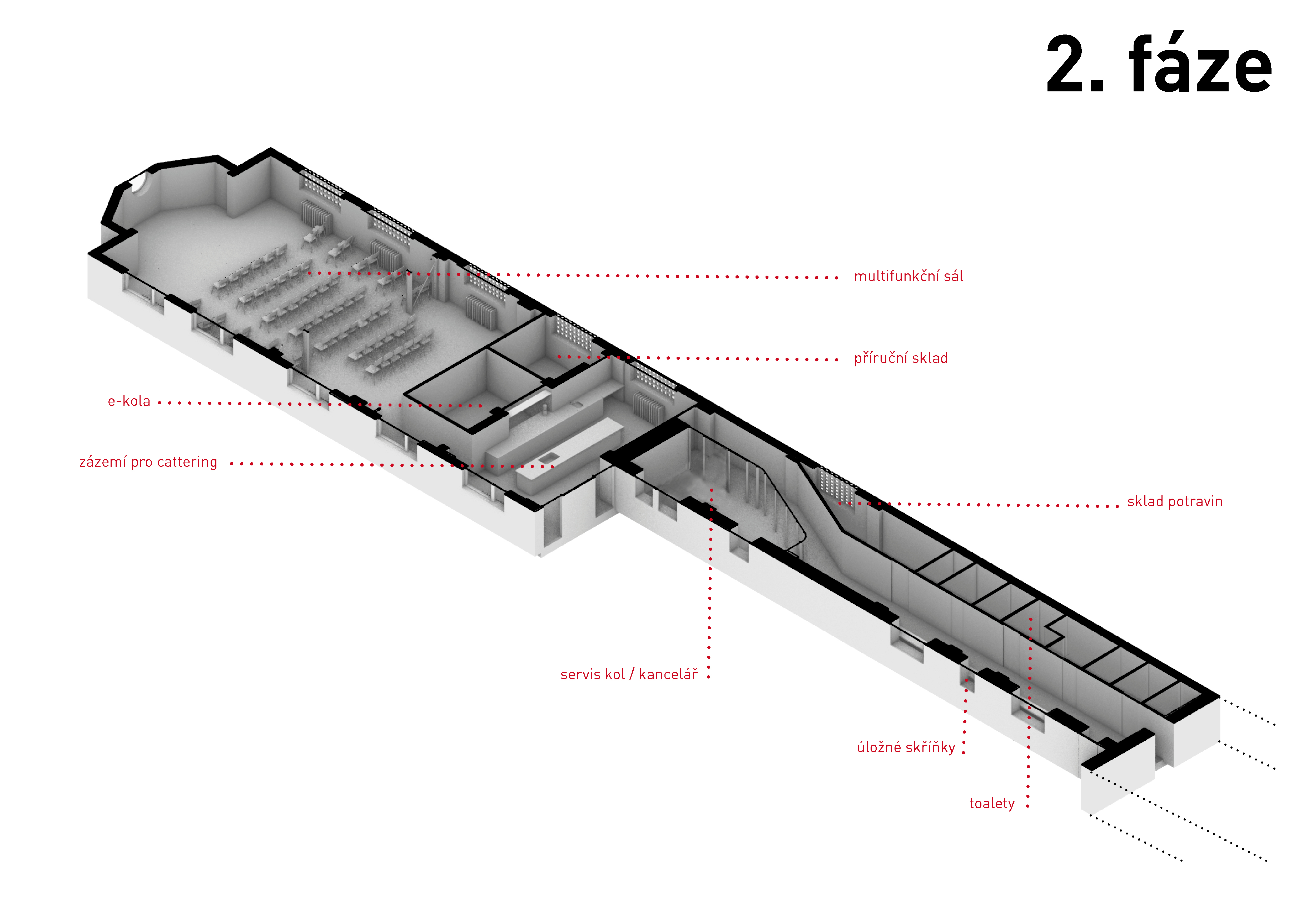 Pohled na 2. etapu Bikeheart Centra cyklistiky